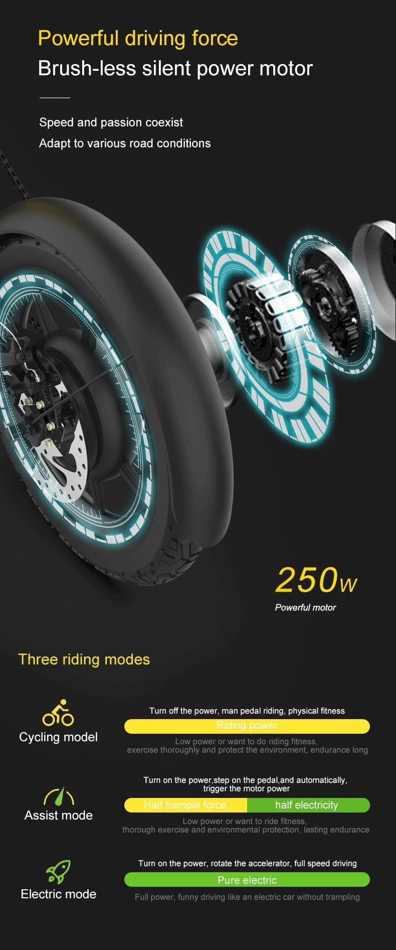 Z-BIKE PRO E-BIKE folding bike 25Km/h up to -55Km range