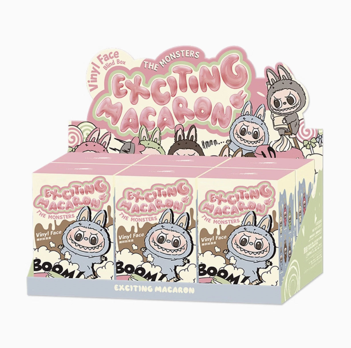 Pop Mart Labubu The Monsters Exciting Macaron Vinyl Face Blind Box Original NEU