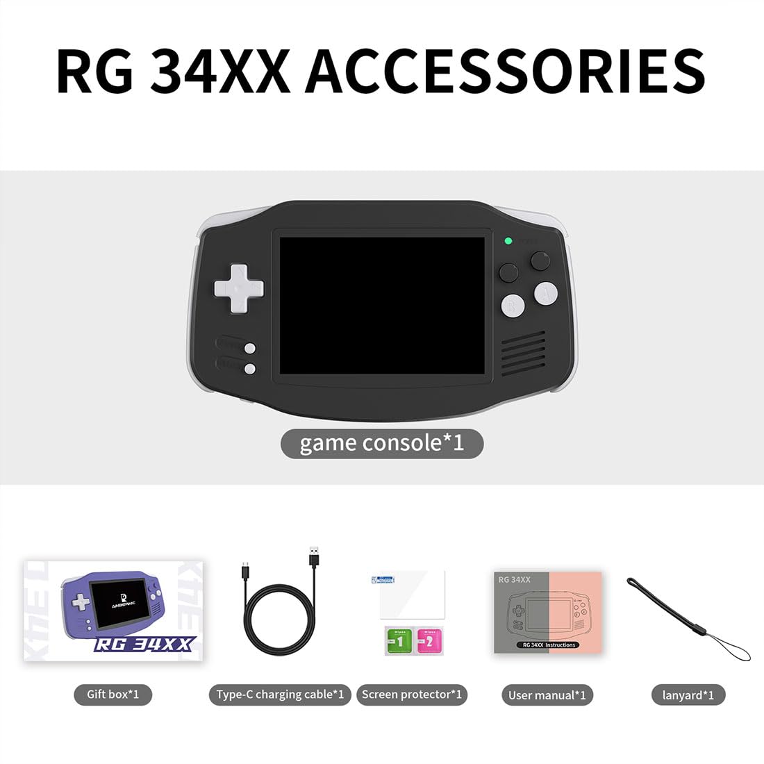 ANBERNIC RG 34XX Handheld Spielekonsole