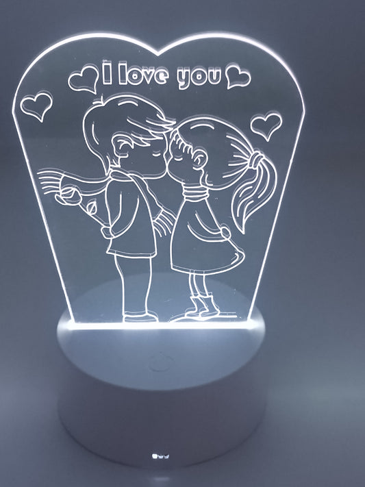I Love You LED Lampe Visual Nachtlicht RGB Multicolor